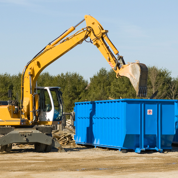 what are the rental fees for a residential dumpster in Mapleton